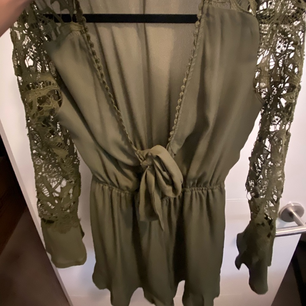 Olive green Romper